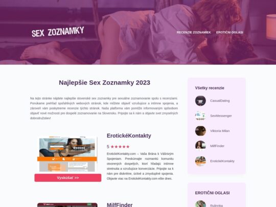 Sex Zoznamky